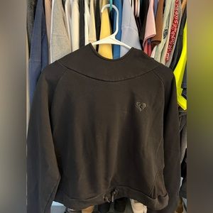 Cropped athletic sweatshirt